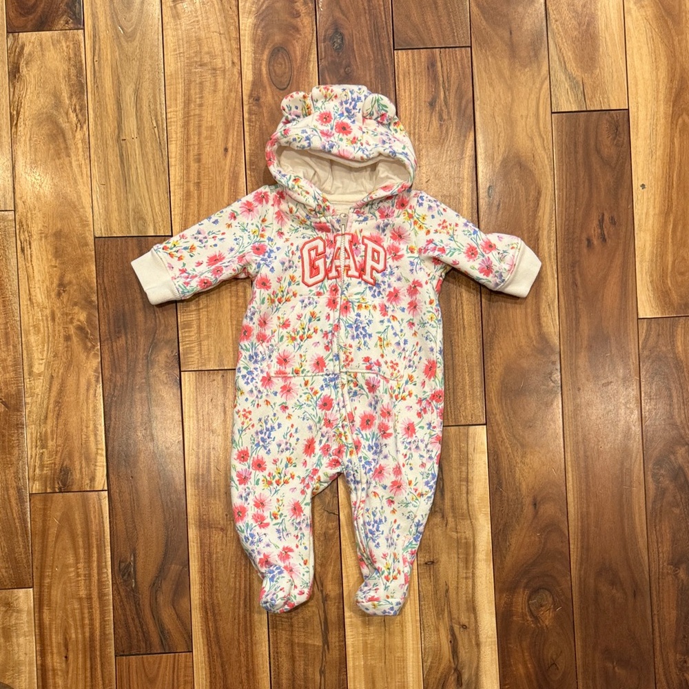 GAP Thicker Multicolor Floral Kids Footie